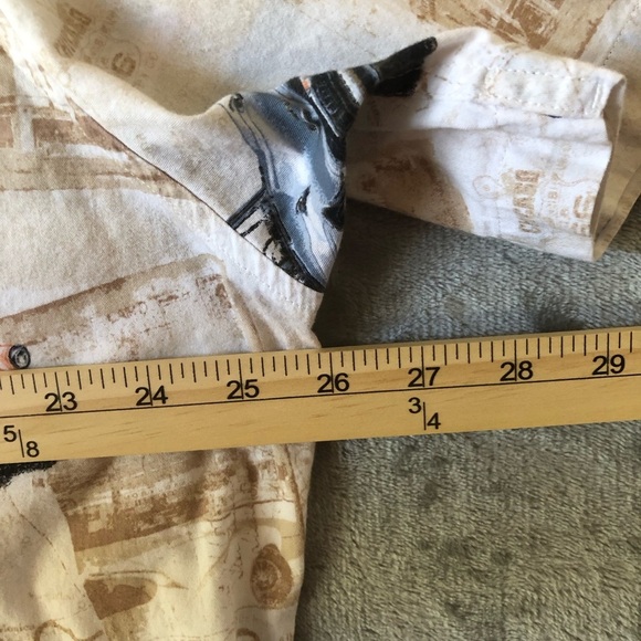 Clear Water Outfitters Button Down Men Shirt Size XXL Short Sleeve Classic Cars - Picture 15 of 16